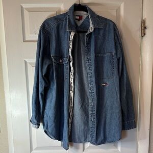 Vintage Tommy Hilfiger Classic Blue Shirt Jacket